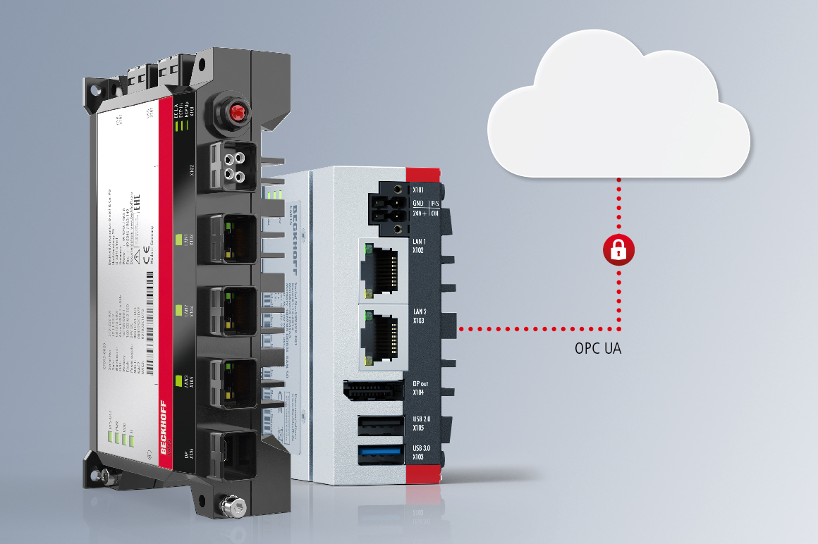 The ultra-compact Industrial PC C6015 can be used to update older machine generations for the requirements of the digital factory. As a compact and powerful IoT edge device, it handles the compression and collection of data. The ultra-compact IP65/67 PC C7015 can be mounted directly on the machine on site, even in confined spaces.