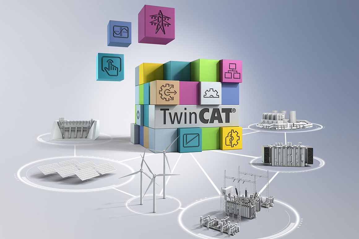 TwinCAT bietet Softwarebibliotheken für die Kommunikation mit verschiedenen Fernwirkprotokollen.