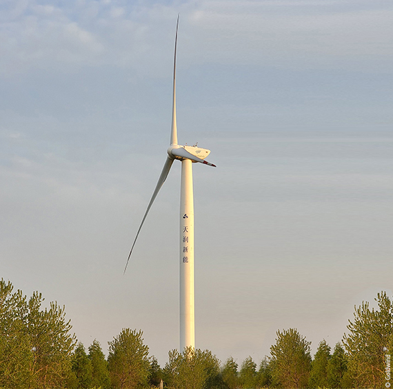 Windenergieanlage von Goldwind Science and Technology