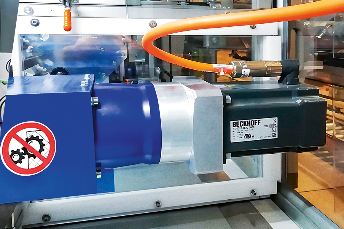 The One Cable Technology connection technology for the AM8000 servomotors speeds up installation and saves valuable space.