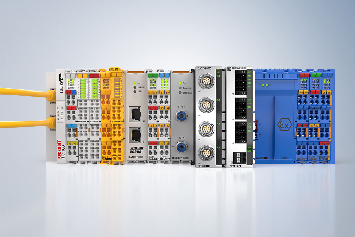 Our large portfolio of EtherCAT Terminals offers maximum functional diversity and allows freely mixed signal compositions. 