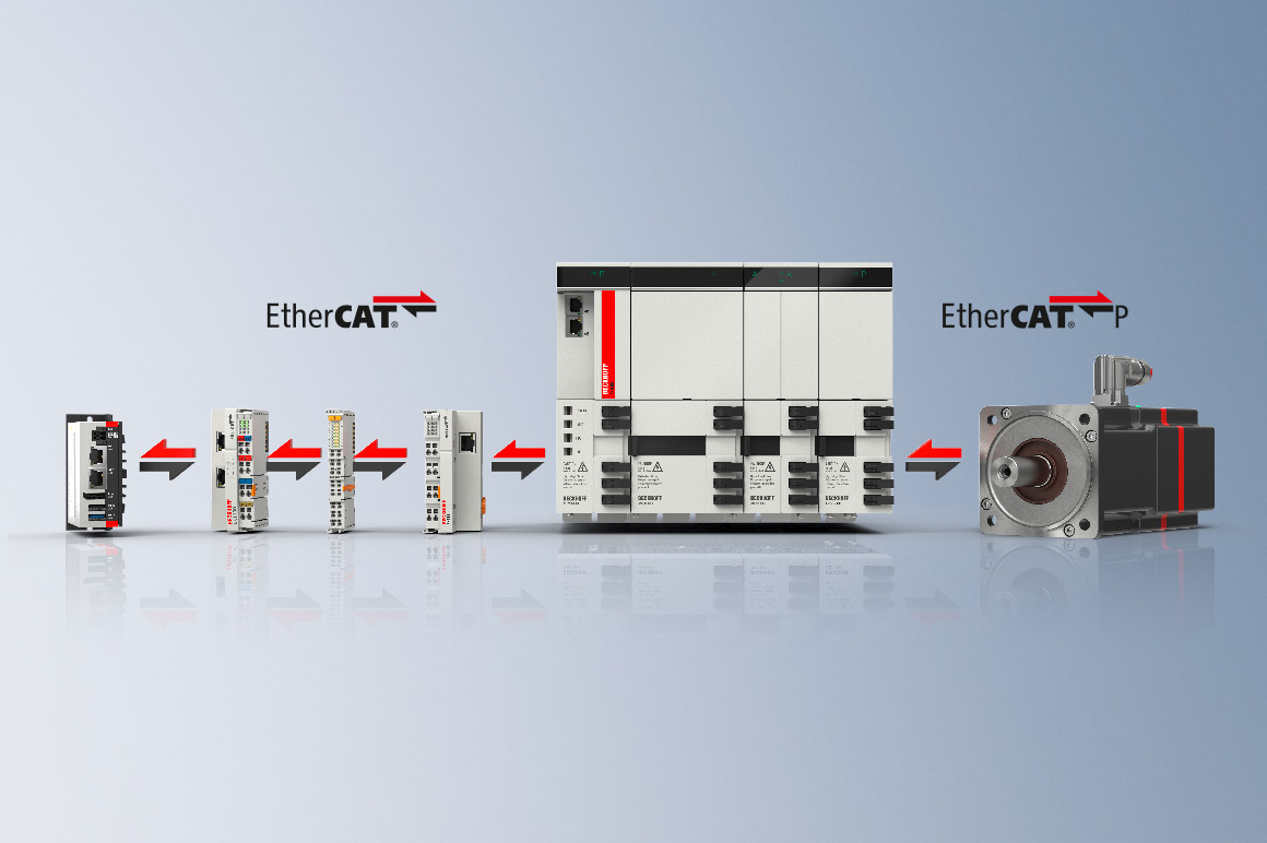Beckhoff liefert die größte Anzahl von EtherCAT-kompatiblen Automatisierungsmodulen sowohl für I/Os als auch für die Antriebstechnik. 