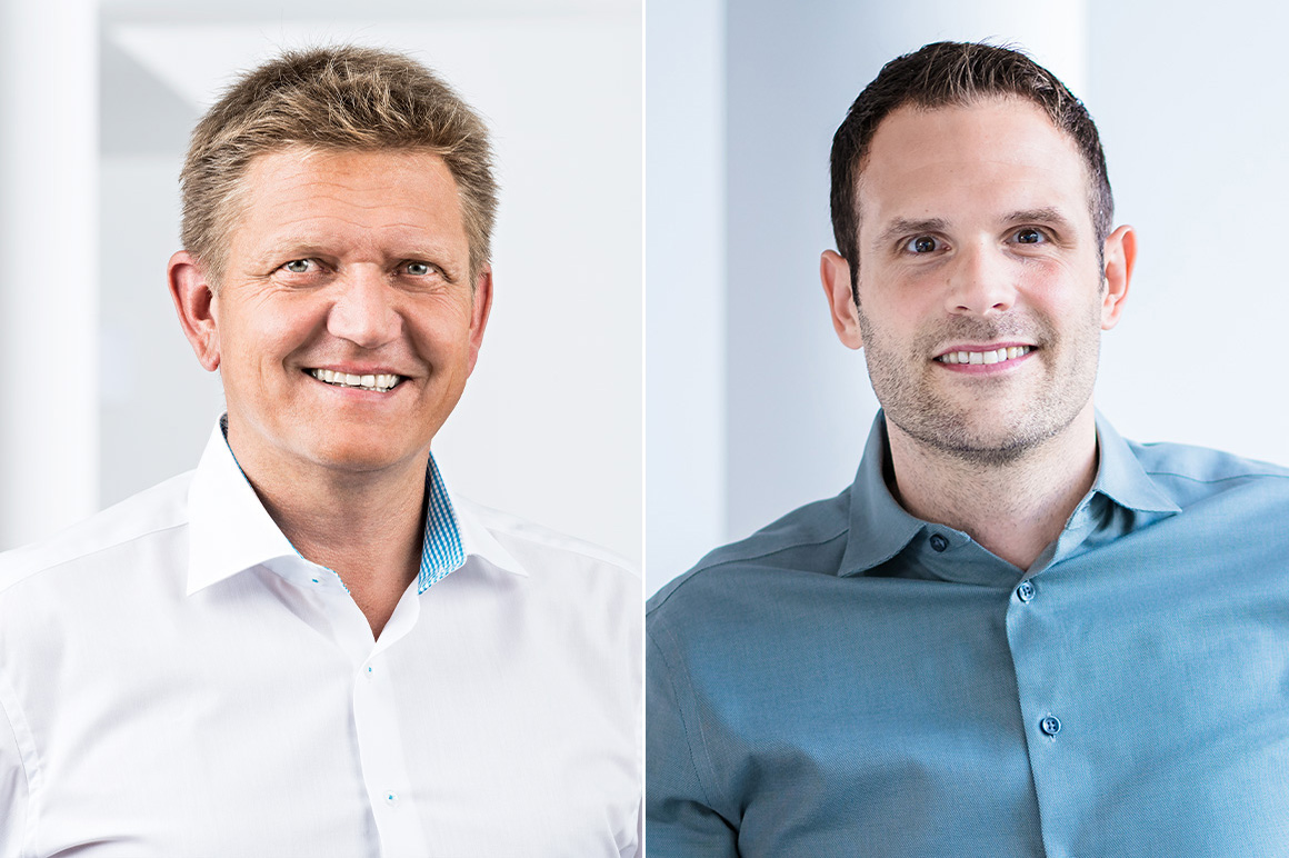 Interview with Frank Würthner (Industry Management Packaging Machines, left) and Christian Gummich (Industry Management Plastics Machines, right)