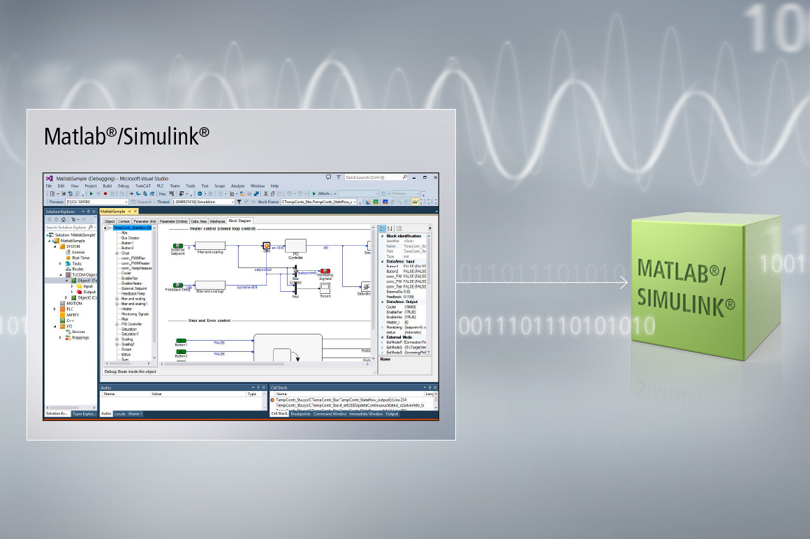 MATLAB® and Simulink® set standards in the analysis of measured data as well as the modelling and simulation of systems. 