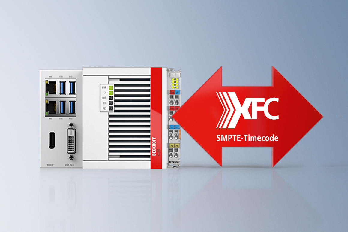 The development of the XFC technology was also a prerequisite for the support of the SMPTE-Timecode standard by the Beckhoff controller. 