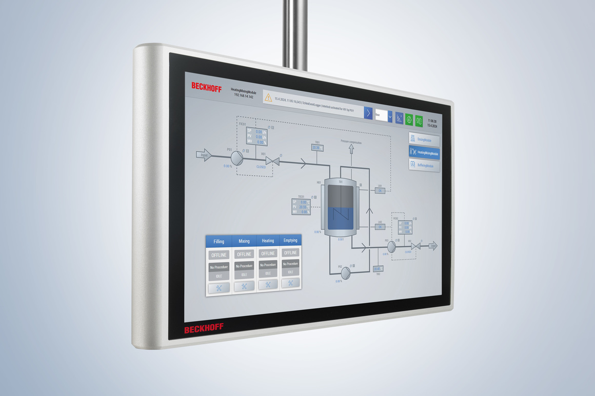 Mit der CPX-Serie ist die bewährte Multitouch-Technologie der Beckhoff Control Panels und Panel-PCs für den Einsatz in explosionsgefährdeten Bereichen der Zone 2/22 verfügbar.