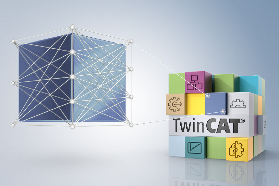 The TwinCAT automation software integrates analysis functions and machine learning functions into the control platform. 