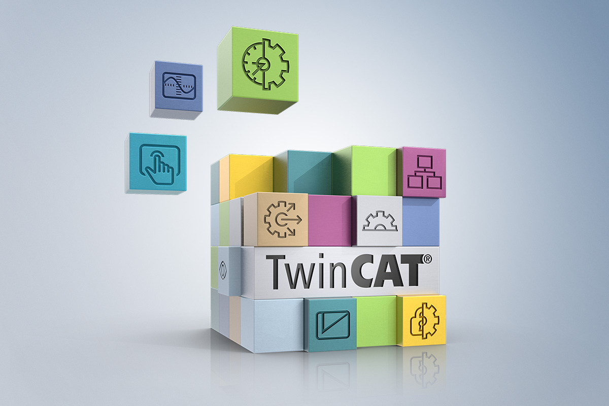 TwinCAT ist die durchgängige Engineering- und Steuerungsplattform, mit der alle Funktionalitäten in Software ausgeführt werden. 