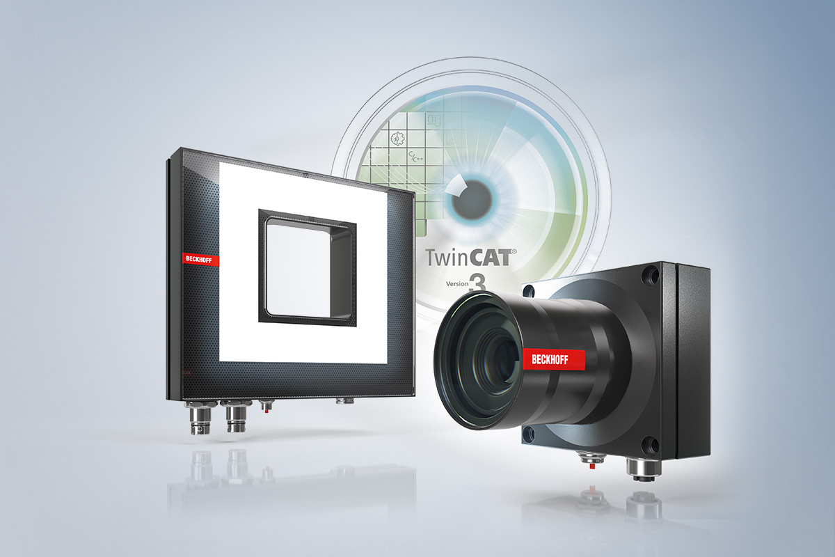 The complete portfolio of cameras, lenses, illumination, and TwinCAT Vision software can be combined on a modular basis and tailored to suit each specific application. 