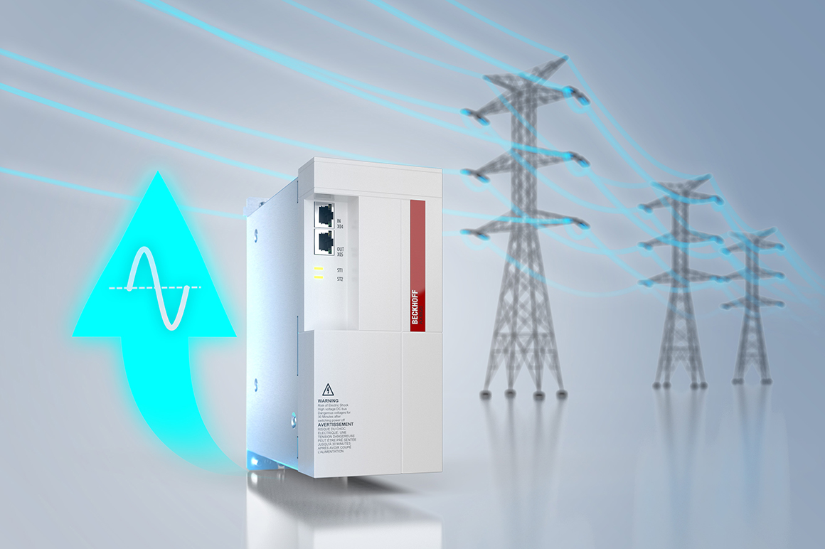 With the AX8820, energy can be efficiently fed back into the grid and a database can be generated to optimize machine efficiency.
