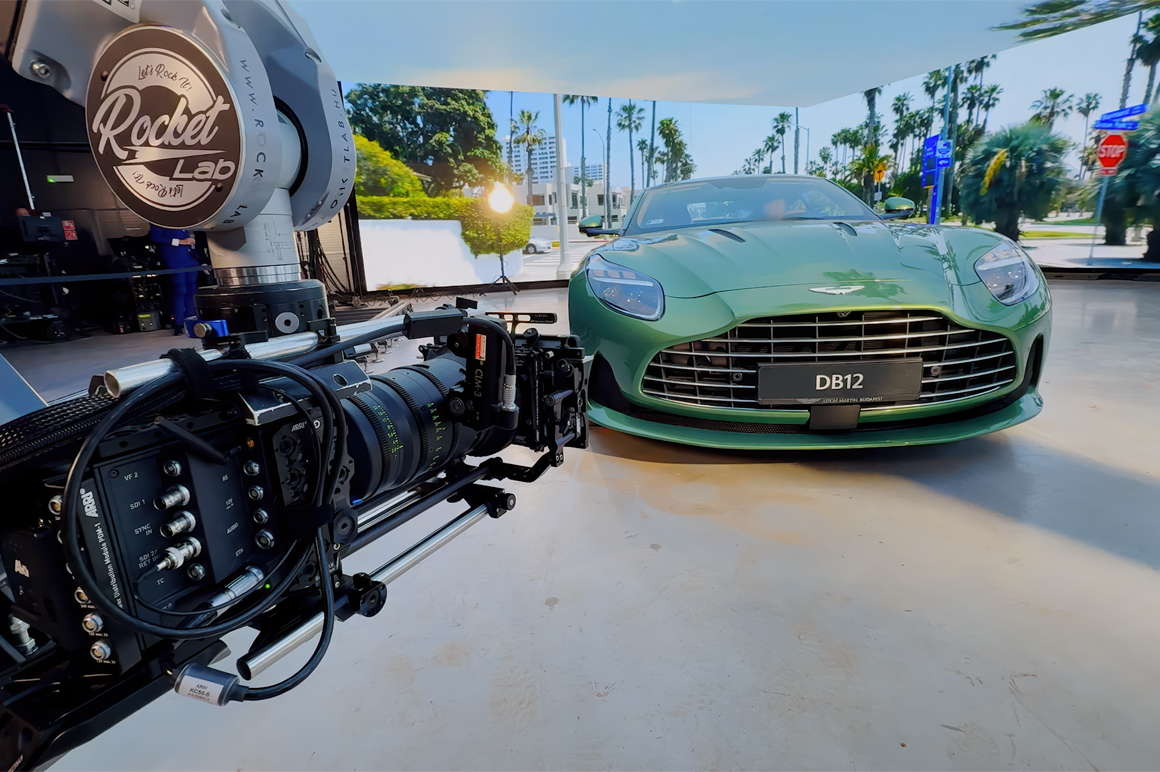 A Rocket Cinema Robot forgatás közben