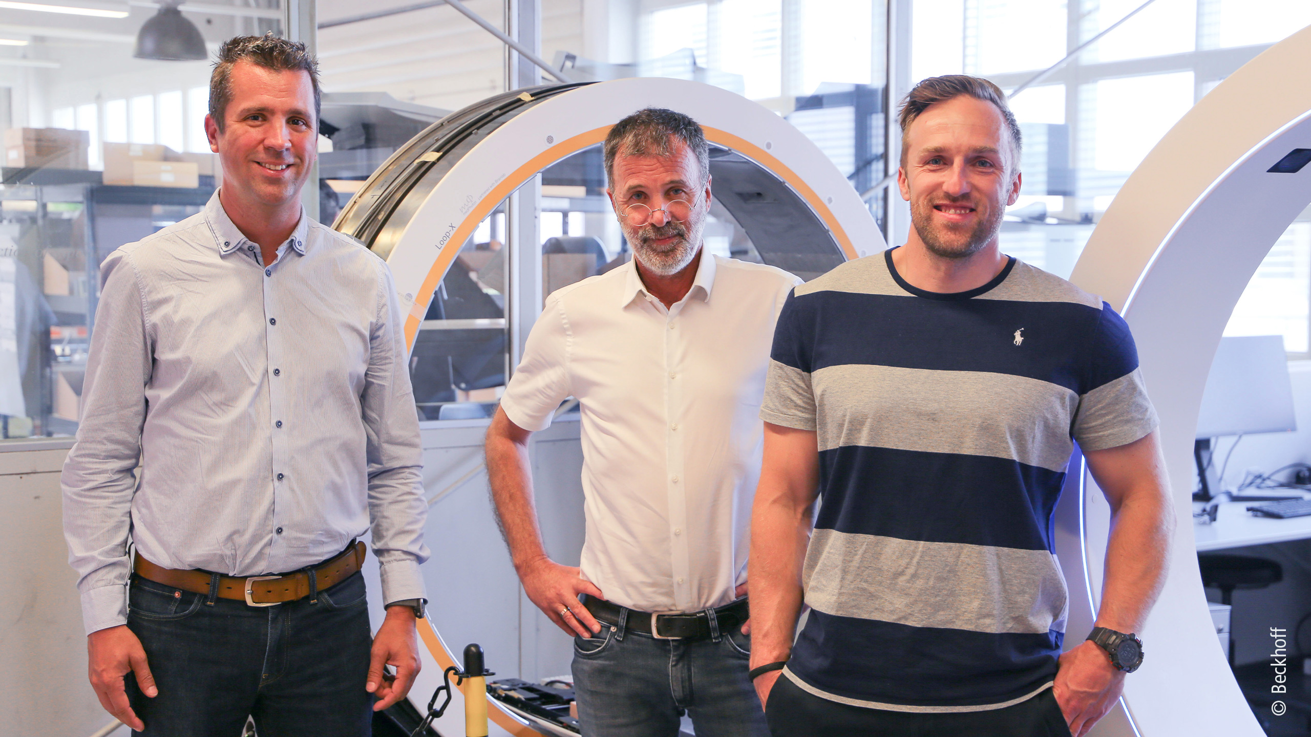 倍福維也納銷售辦事處負責人 Balázs Bezeczky、medPhoton創辦人 Heinz Deutschmann 以及 medPhoton營運總監Michael Hubauer-Brenner（從左至右）。 