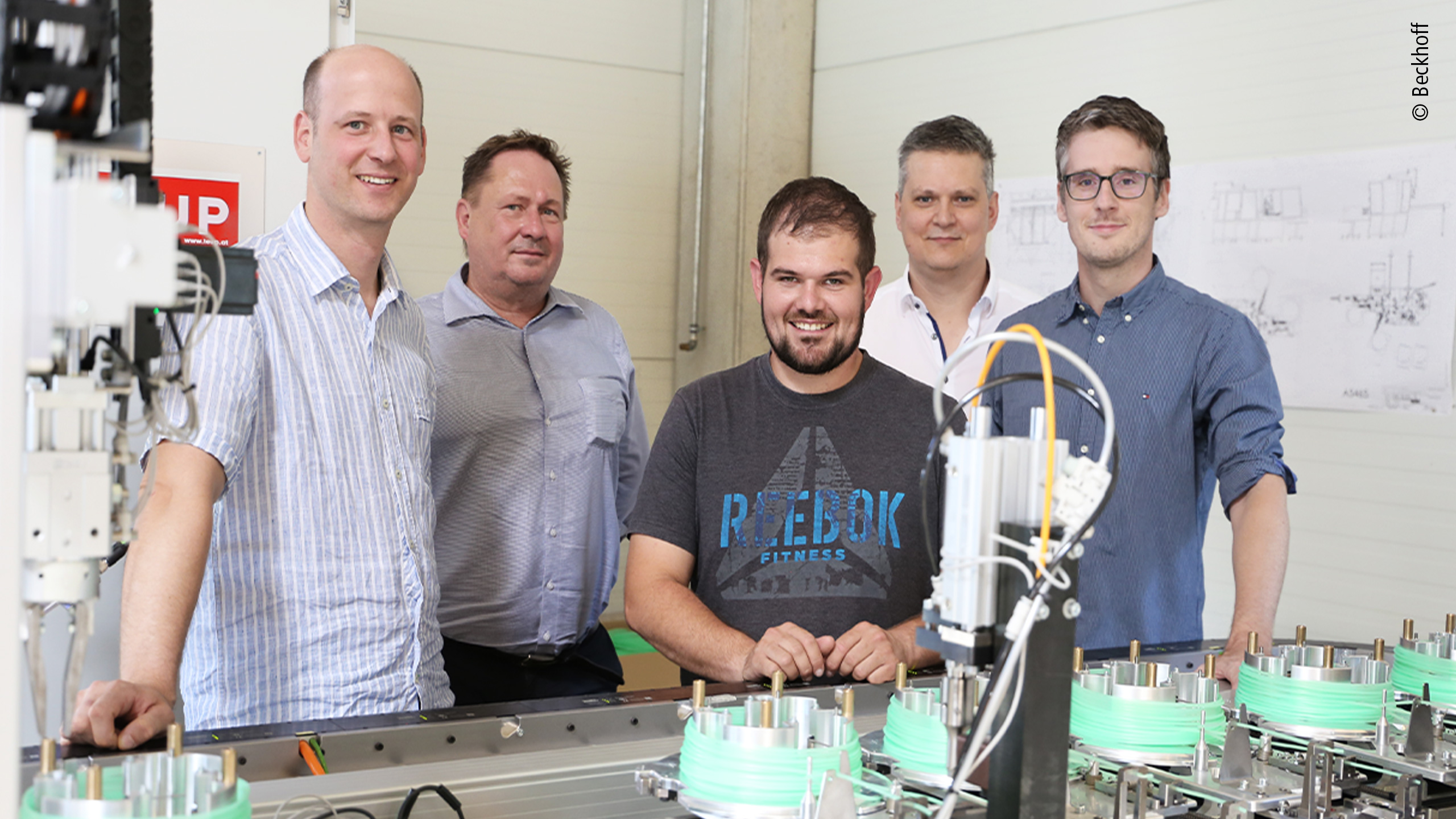 The team of experts who developed the configurable assembly line 