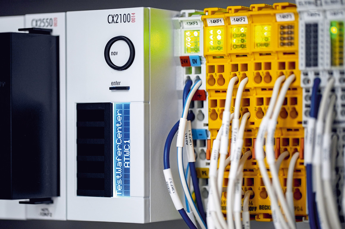Functional safety is integrated directly into the TWC control system via TwinSAFE and Safety over EtherCAT (FSoE).