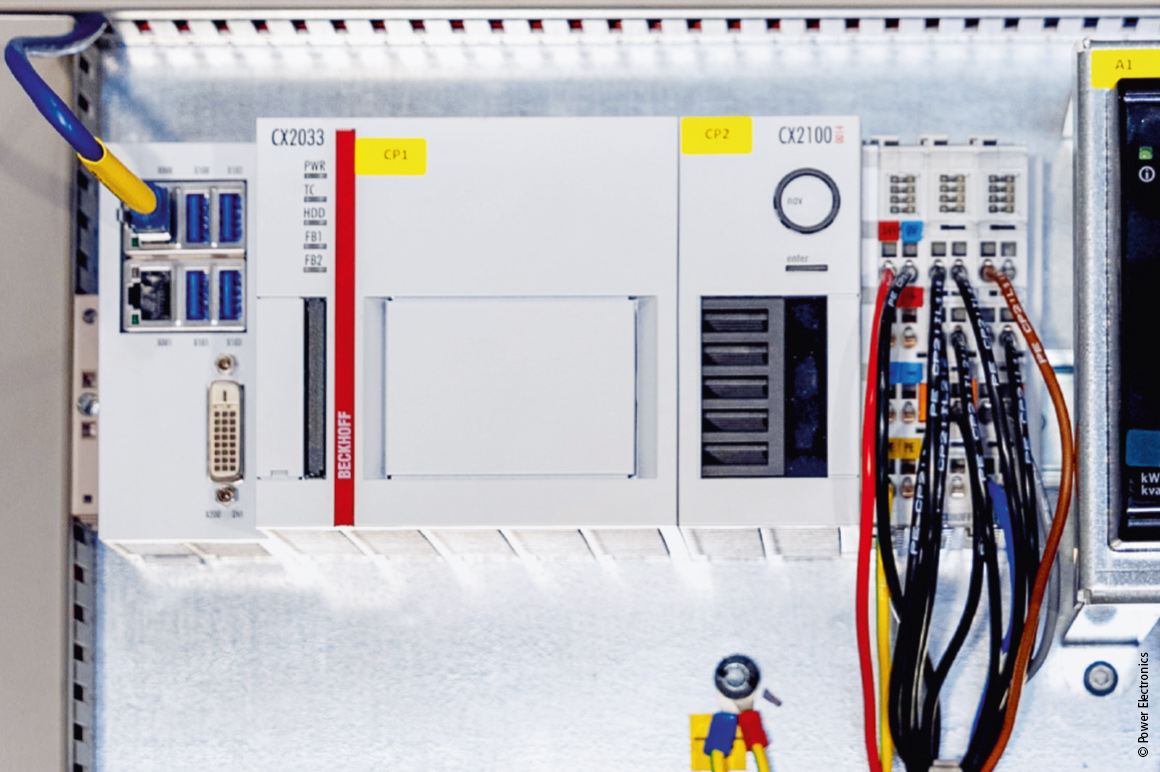 CX2033 Embedded PCs with AMD Ryzen™ processors are used for the power plant controllers (PPC) and the individual power blocks are controlled via TwinCAT and ADS.