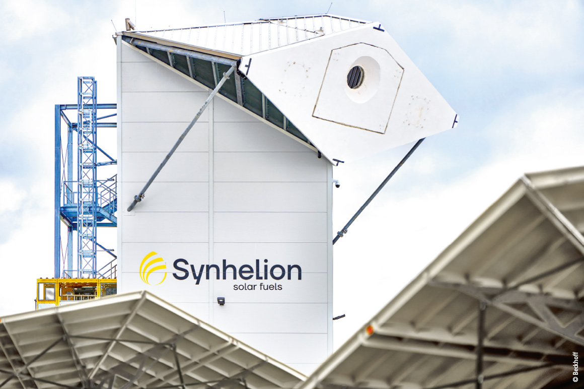 In the DAWN industrial test facility, Synhelion produces sustainable fuel from solar energy using PC-based control as a process control system.