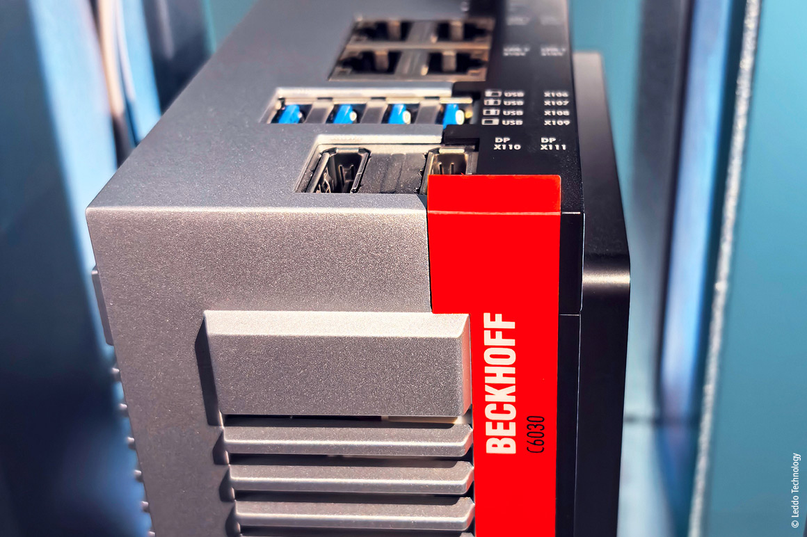 A C6030 ultra-compact Industrial PC with exceptional computing power and versatile interfaces is used as a machine controller for the dicing saws.