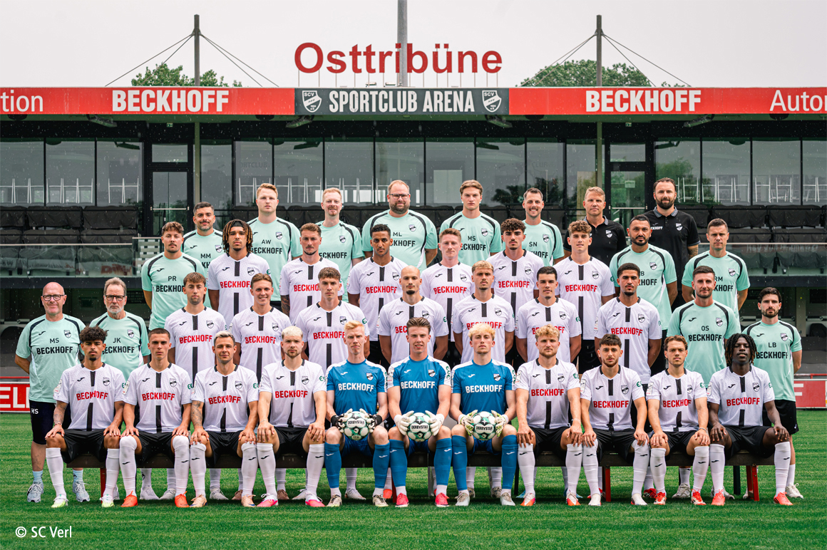 SC Verl's first team has been playing in the 3rd League since its promotion in 2020.