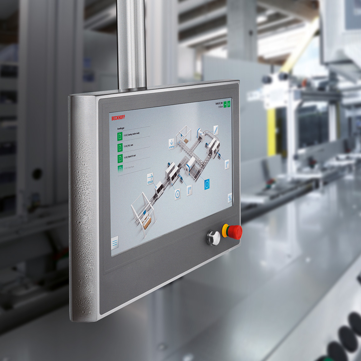 Control Panels in special stainless steel housings are used in the most demanding environments, such as the food, beverage and pharmaceutical industries. 