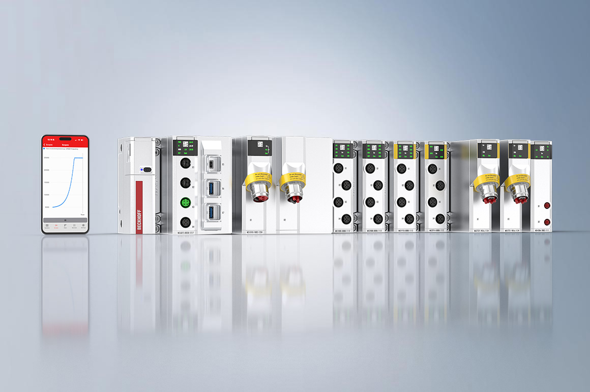 The diagnostic app allows read access to live information on-site. It can be used without additional programming and is accessible even to users without in-depth knowledge of EtherCAT.