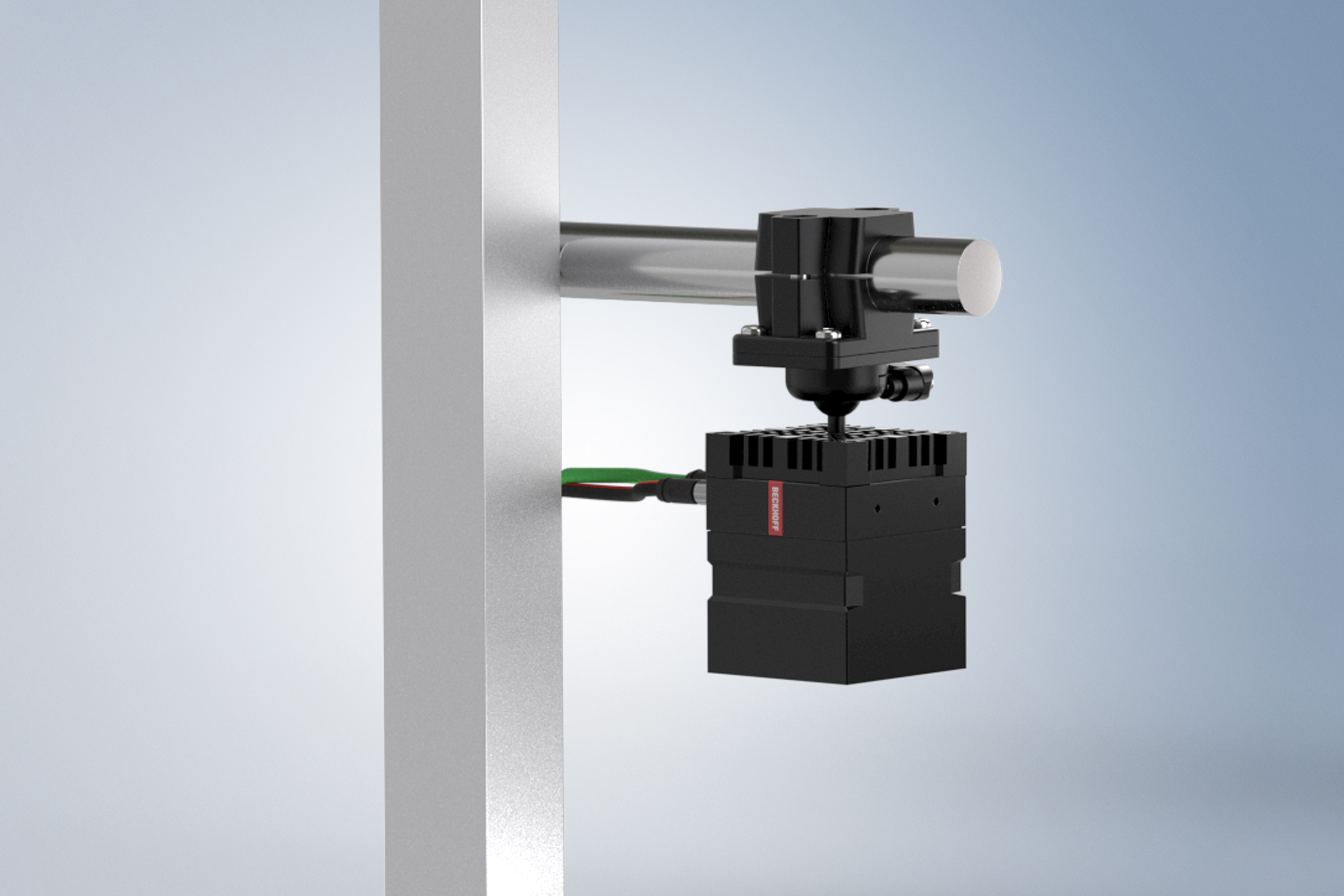Easy adjustment of the optical axis using the ball head fixture 