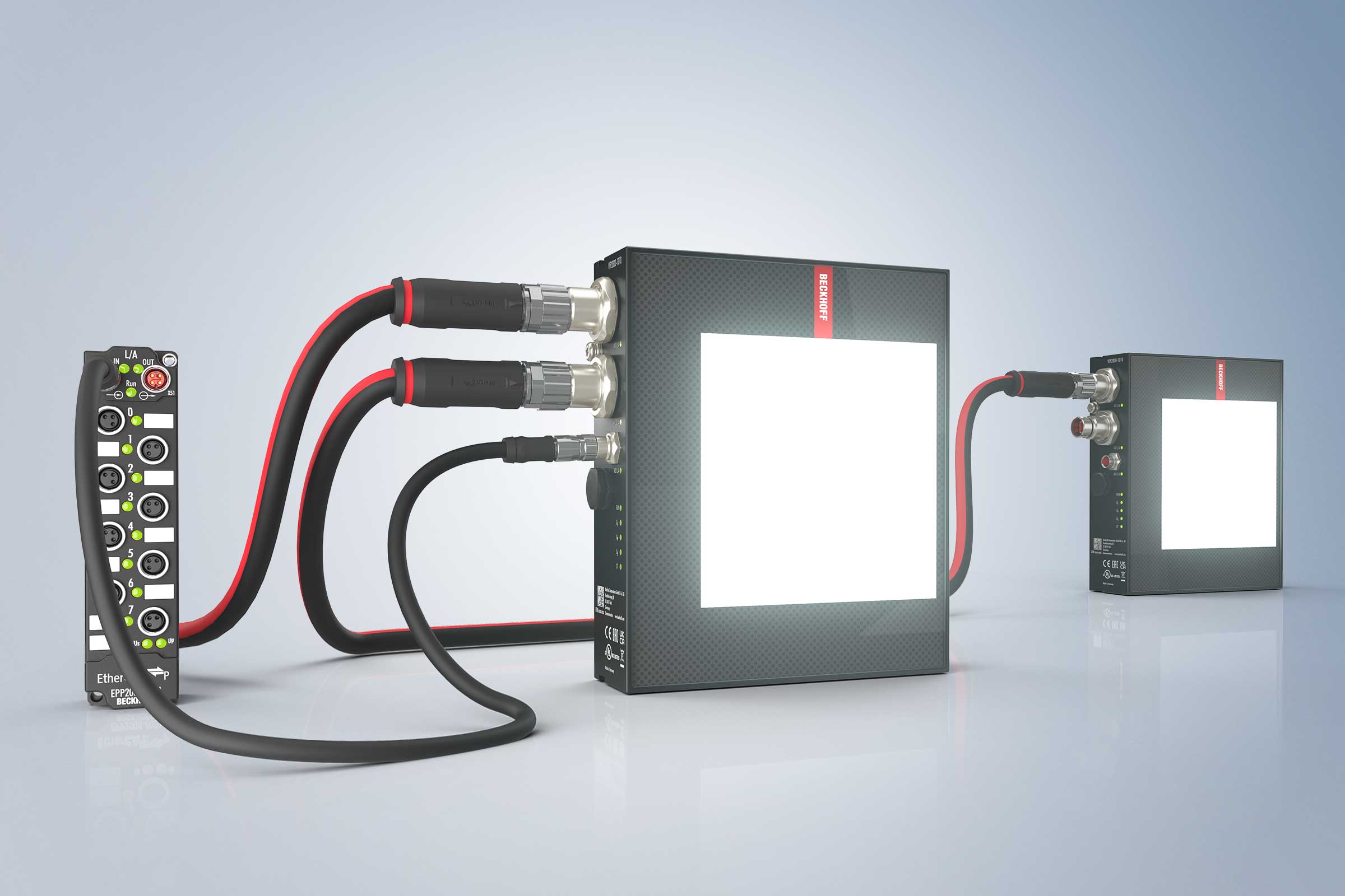EtherCAT P: Simple implementation of sophisticated lighting situations through One Cable Technology and daisy chaining 