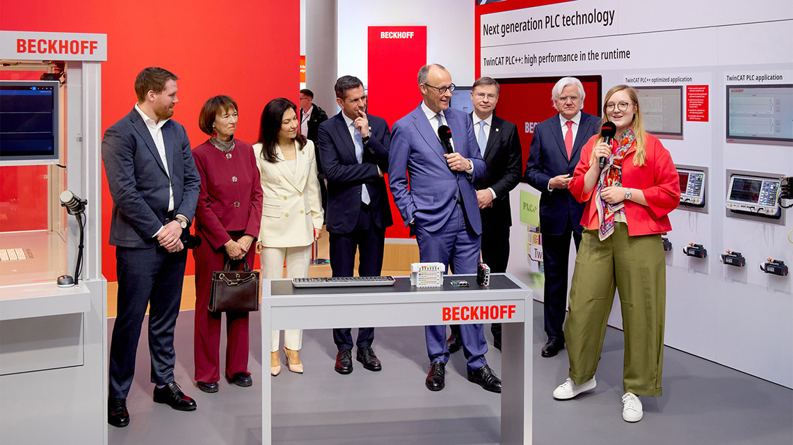 Livestream-Aufzeichnung: Bundeskanzler Friedrich Merz besucht Beckhoff auf der Hannover Messe