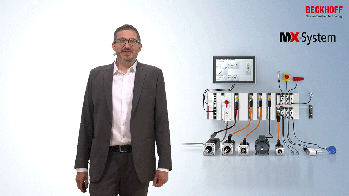 Produktmanager Dr. Friedrich Klasing stellt das MX-System vor. 