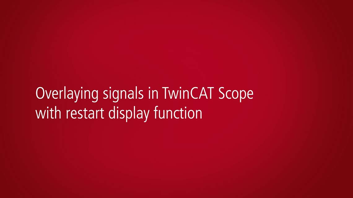 Erfahren Sie, wie Sie Kurvenverläufe von Signalen zusammenstellen, um sie im TwinCAT Scope zu vergleichen. (Video in Englisch) 